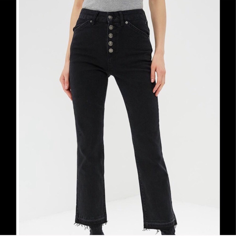 Free People High Waisted Crop Jeans